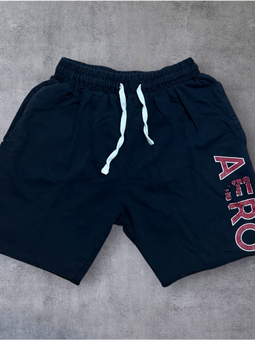 Aeropostale Men’s Black Logo Shorts Size S